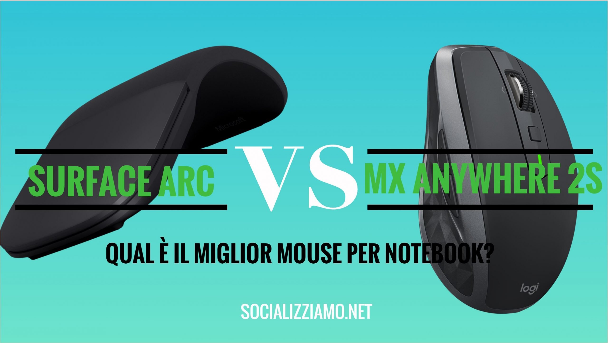 Microsoft Surface Arc Mouse vs Logitech MX Anywhere 2S